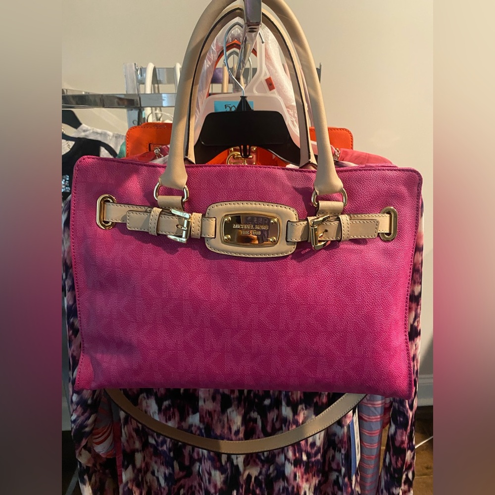 Fuchsia MK tote bag